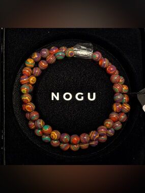 🧡💜💚NOGU Multicolour Beaded Wrap 💚💜🧡